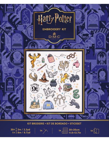 Kit broderie DMC Harry Potter - Symbole Harry Potter