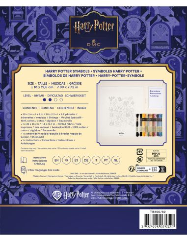 Kit broderie DMC Harry Potter - Symbole Harry Potter