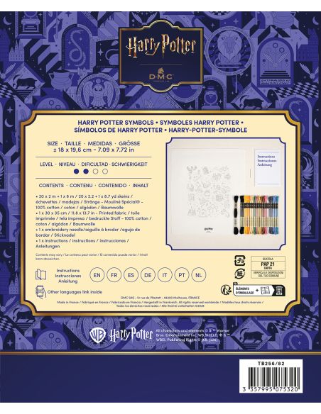Kit broderie DMC Harry Potter - Symbole Harry Potter