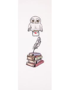 Kit marque page broderie DMC Harry Potter - Hedwige 2