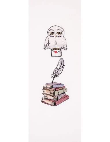 Kit marque page broderie DMC Harry Potter - Hedwige