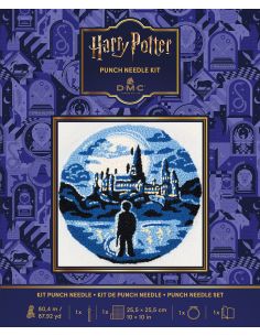 Kit punch needle DMC Harry Potter - Château de Poudlard