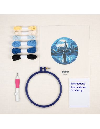 Kit punch needle DMC Harry Potter - Château de Poudlard