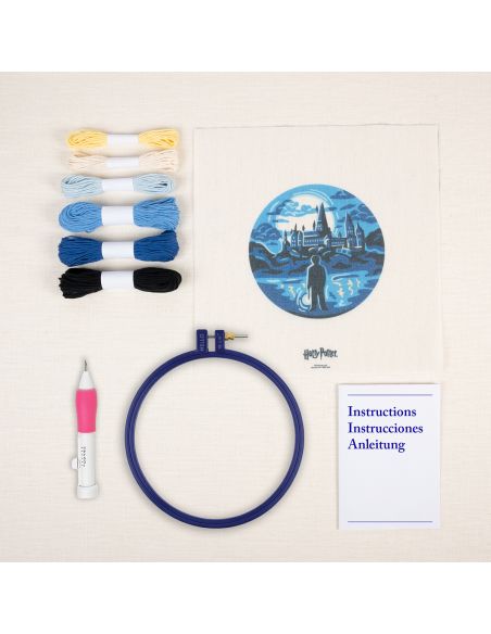 Kit punch needle DMC Harry Potter - Château de Poudlard