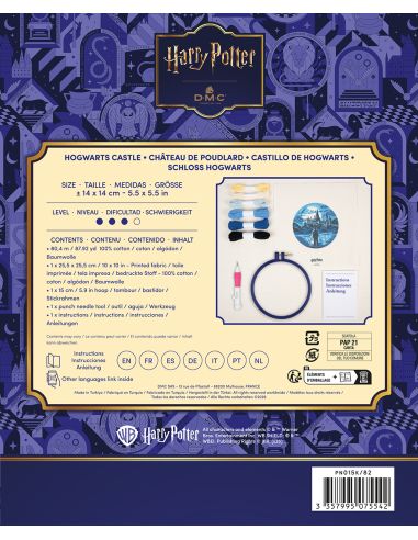 Kit punch needle DMC Harry Potter - Château de Poudlard