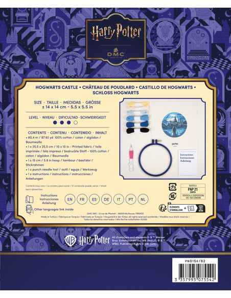 Kit punch needle DMC Harry Potter - Château de Poudlard
