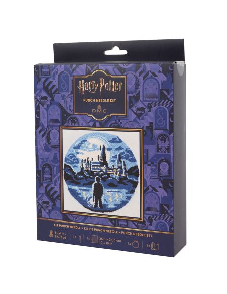 Kit punch needle DMC Harry Potter - Château de Poudlard