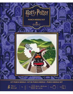 Kit punch needle DMC Harry Potter - Voiture volante