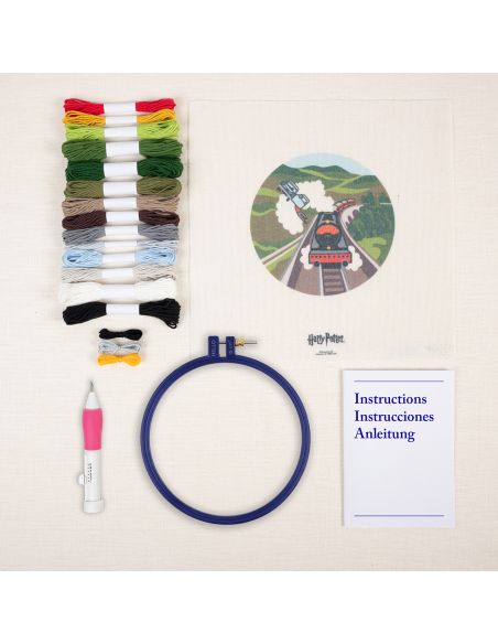 Kit punch needle DMC Harry Potter - Voiture volante
