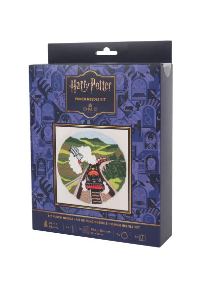 Kit punch needle DMC Harry Potter - Voiture volante
