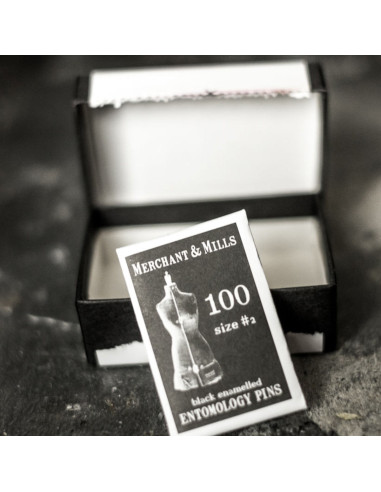 Boite de 100 épingles ultra-fines black Merchant & Mills