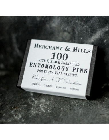Boite de 100 épingles ultra-fines black Merchant & Mills