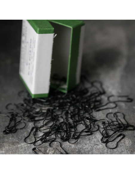 Boite de 100 épingles à nourrice bulbe 21 mm noir Merchant & Mills
