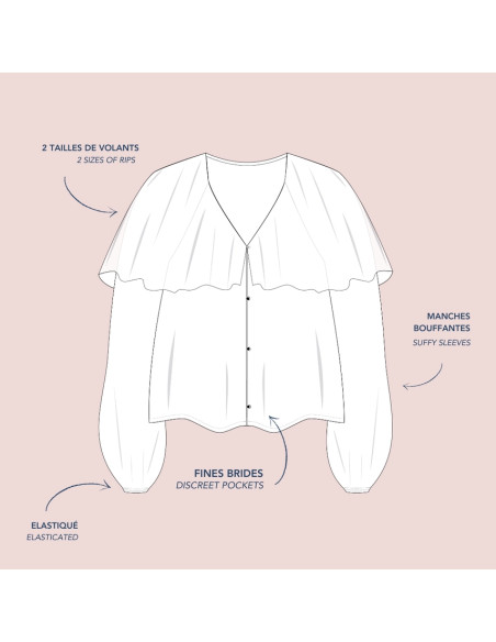 Patron de blouse - Gabrielle - Lise Tailor