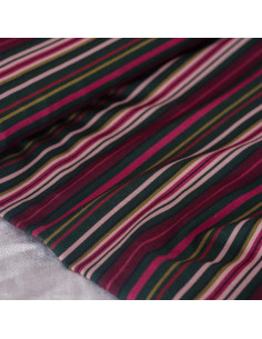 Tissu jersey de viscose Velvet Stripes - Lise Tailor