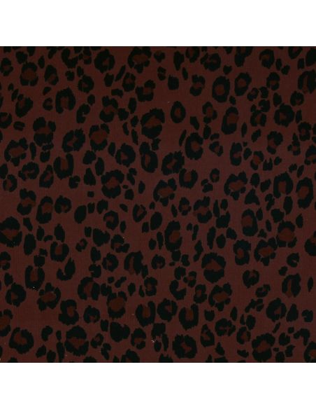 Tissu velours milleraies fantaisie - Azara marron et noir