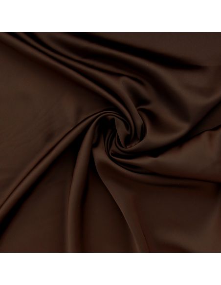 Tissu satin deluxe - Chocolat