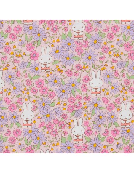Tissu Liberty Miffy - Prairy Day Tana Lawn rose