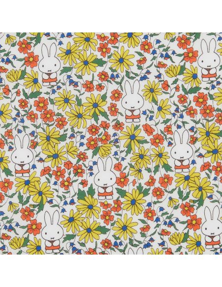 Tissu Liberty Miffy - Prairy Day Tana Lawn blanc