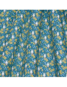 Tissu Liberty Miffy - Prairy Day Tana Lawn bleu 2