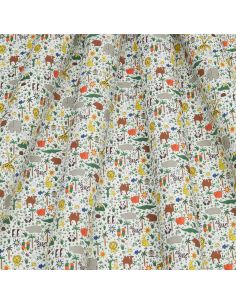 Tissu Liberty Miffy - Zoology Tana Lawn blanc 2