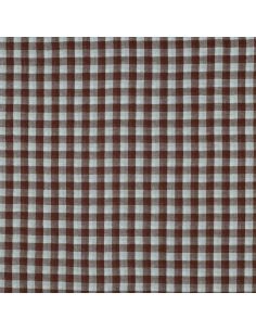 Tissu double gaze à carreaux double face fil teint - Bleu 2