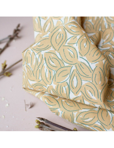 Tissu gaze de coton Petal Mustard - Atelier Brunette