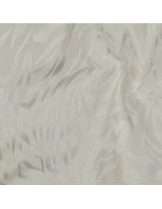 Tissu viscose jacquard animal - Zèbre écru 2