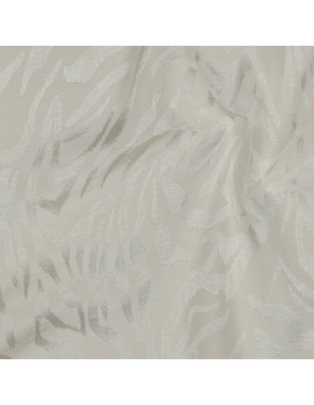 Tissu viscose jacquard animal - Zèbre écru