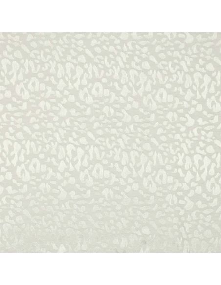 Tissu viscose jacquard animal - Léopard écru