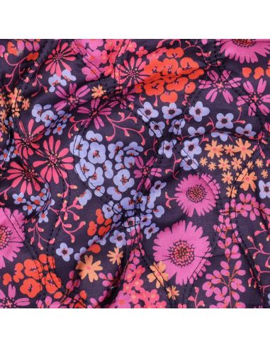Tissu matelassé double face Romane - Myrtille