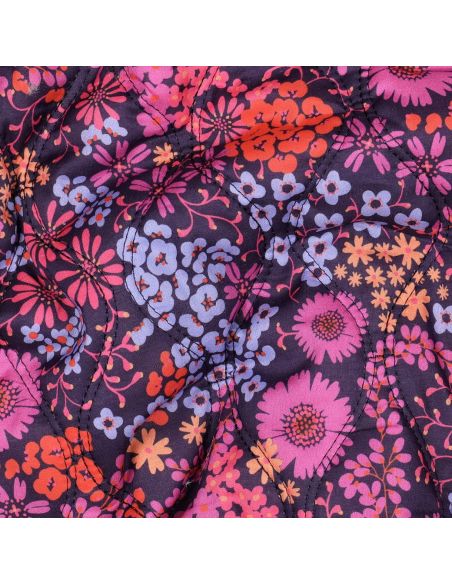 Tissu matelassé double face Romane - Myrtille