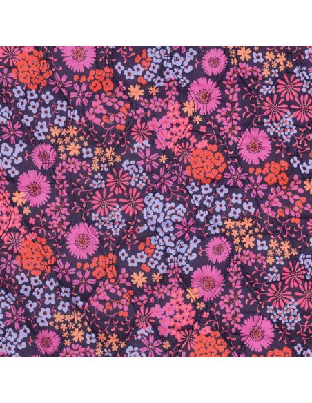Tissu matelassé double face Romane - Myrtille