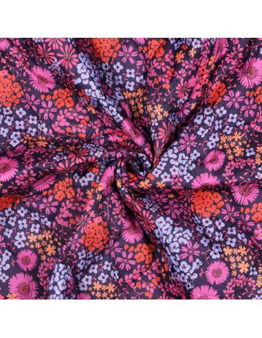 Tissu matelassé double face Romane - Myrtille