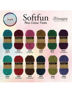 Coffret de 12 mini pelotes Scheejes Soft Fun - Jewel 2