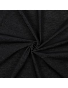 Tissu denim velours milleraies - Noir