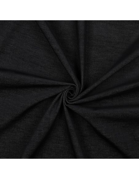 Tissu denim velours milleraies - Noir