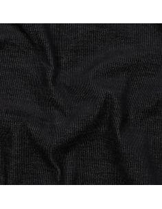 Tissu denim velours milleraies - Noir 2