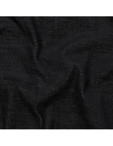 Tissu denim velours milleraies - Noir