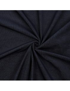 Tissu denim velours milleraies - Indigo