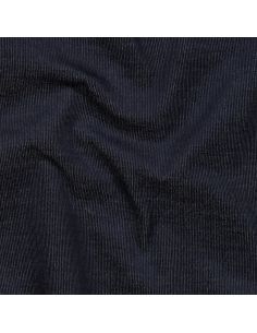 Tissu denim velours milleraies - Indigo 2