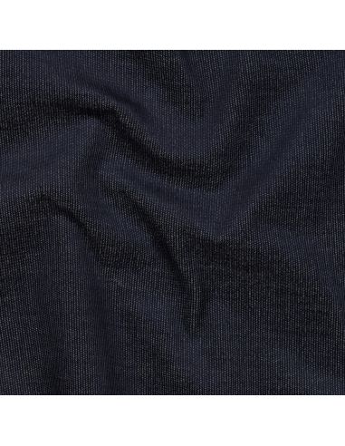 Tissu denim velours milleraies - Indigo