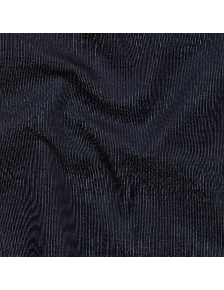 Tissu denim velours milleraies - Indigo