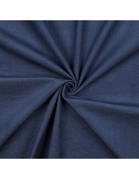 Tissu denim velours milleraies - Bleu
