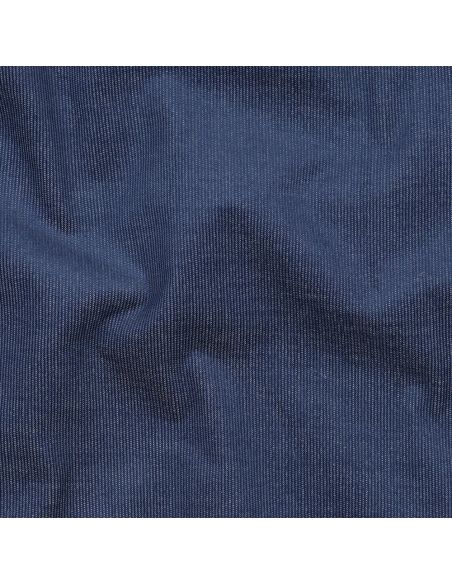 Tissu denim velours milleraies - Bleu