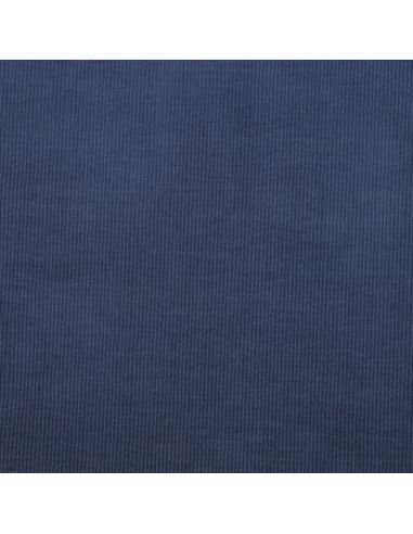 Tissu denim velours milleraies - Bleu