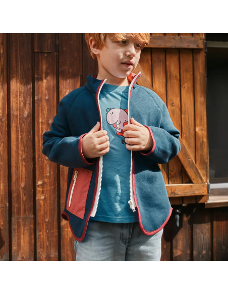 Patron de veste zippée enfant Nagano - Ikatee