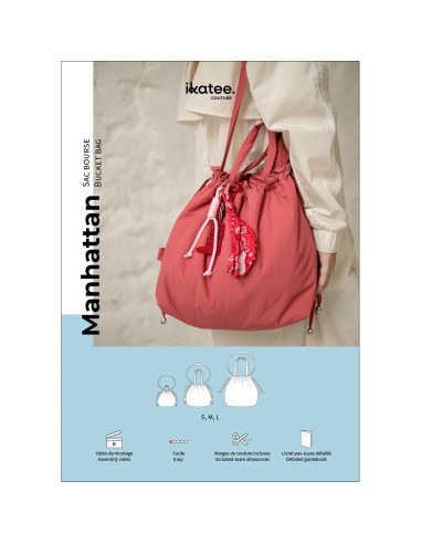 Patron de sac bourse Manhattan - Ikatee