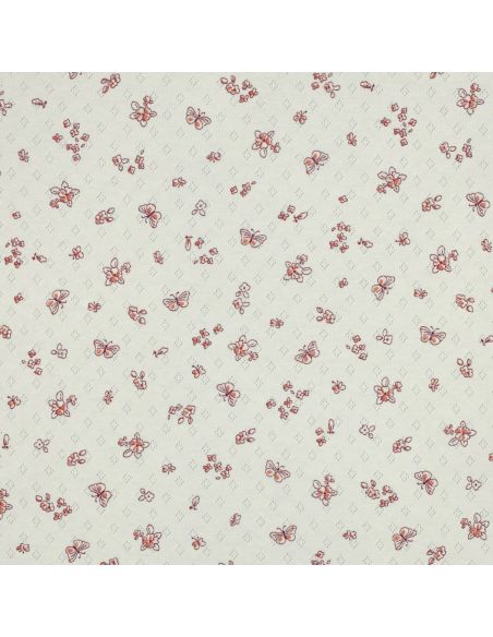 Tissu jersey maille pointelle imprimé - Papillons