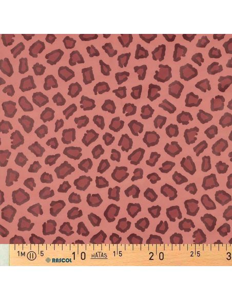 Tissu imperméable pour ciré - Léopard Tomette